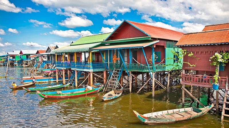 the floating village of Kampong Phluk